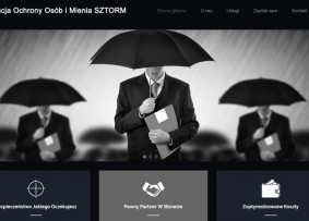 Strona internetowa www.sztorm-ochrona.pl